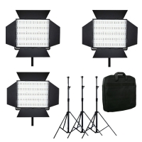 LedGo 3x LG-900SC LED studioverlichting set